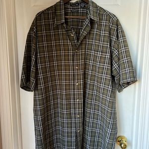 Northcrest wrinkle free men’s XLT button down shirt cotton poly blend XL Tall